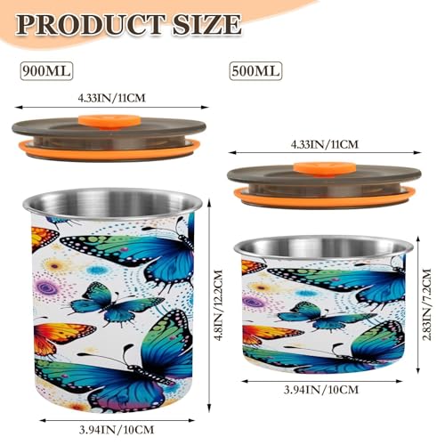 Contenedor al vacío para café Qilmy 30oz acero inoxidable miniatura 3