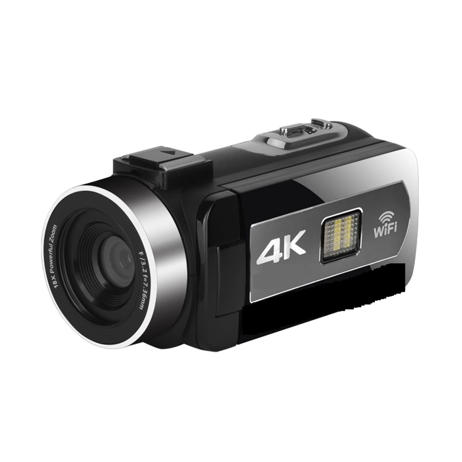 Fotocamera digitale, Fotocamere per la fotografia, Videocamere digitali grandangolari 4K Registrazione in loop al rallentatore Microfono Videocamera Messa a fuoco automatica Streaming Webcam Vlog Kit