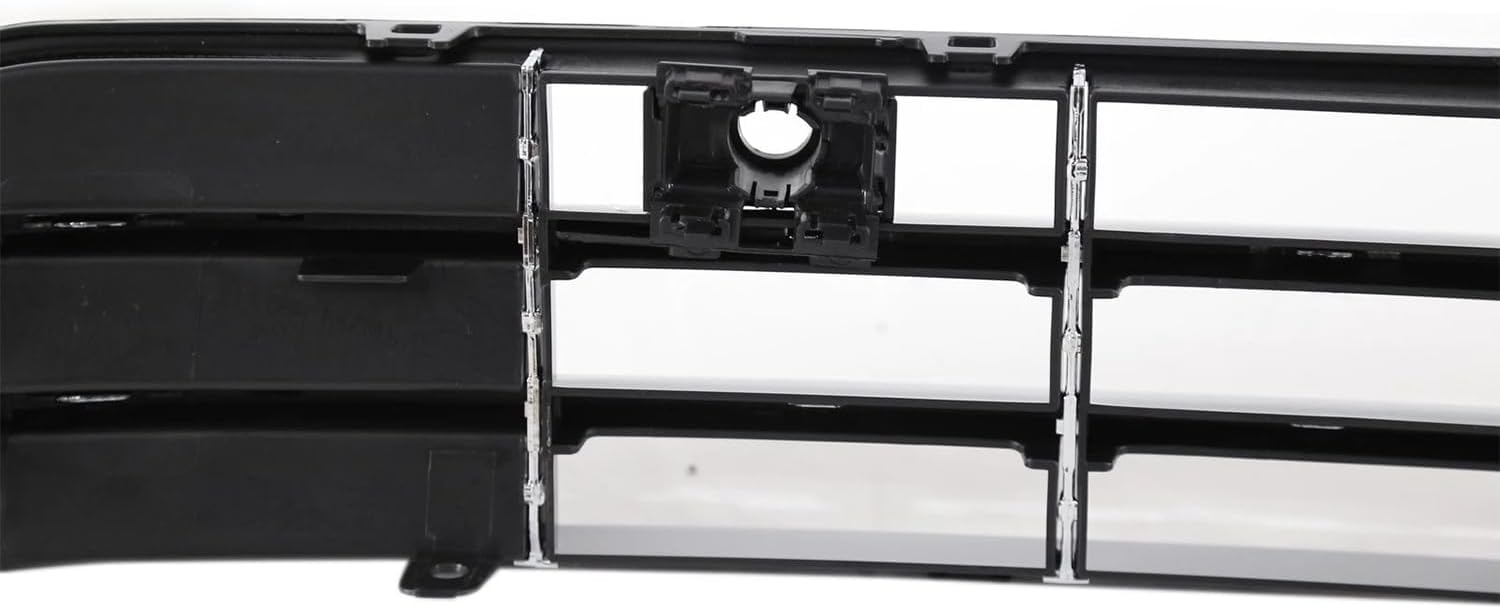 YLT AUTO Front Bumper Lower Grille Fits for 2016-2019 Volkswagen Passat R-Line With Chrome Trim and Sensor Holes