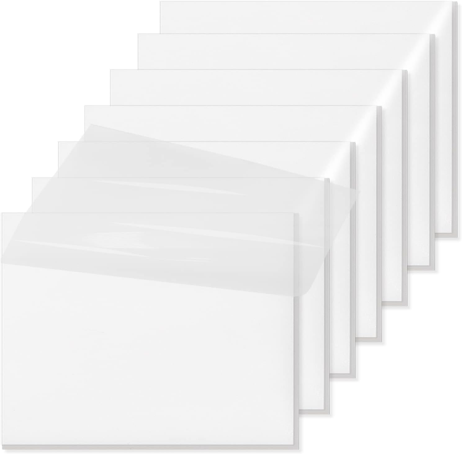 3x4 Inch Transparent Sticky Notes, 350 Sheets Large