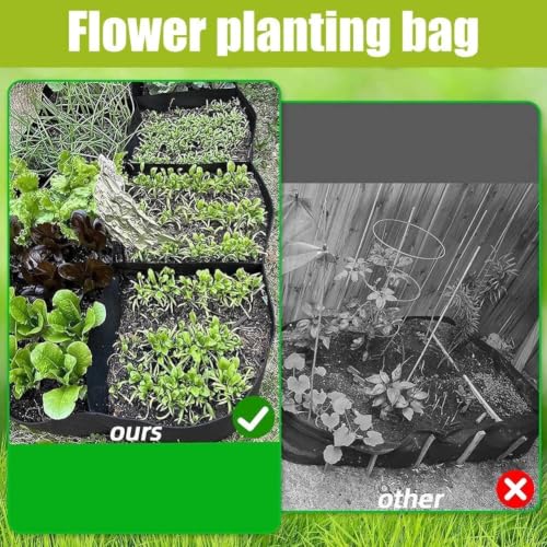 Cama de jardín elevada de tela reutilizable para plantar verduras en exterior 4
