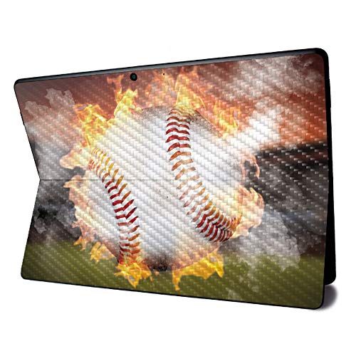 Image of MightySkins Carbon Fiber Skin for Microsoft Surface Pro X - Fastball | Textured Carbon Fiber Finish | Easy to Apply, Remove, and Change Styles | Made in The USA