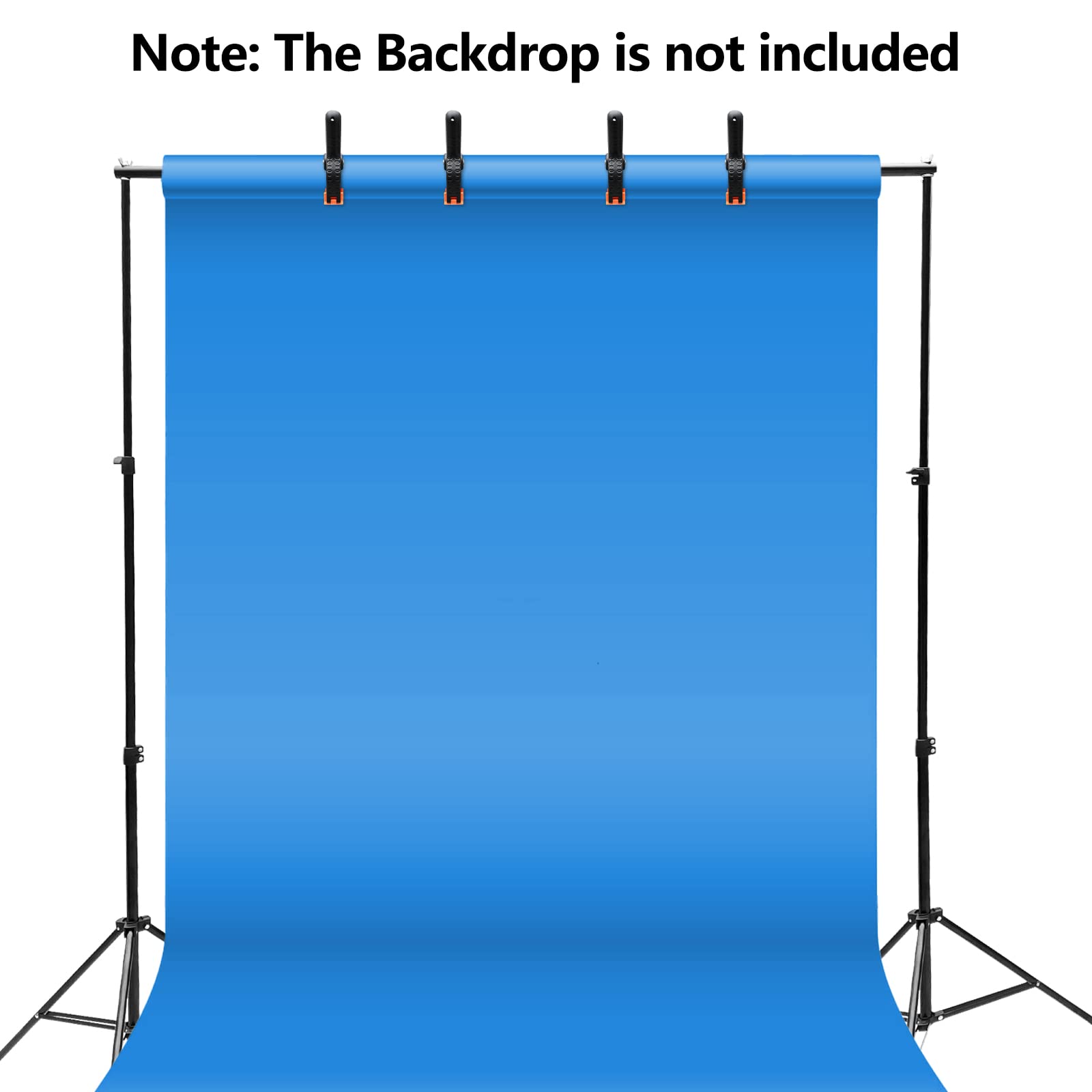 Supporto Per Sfondo Fotografico Regolabile - 200x300 Cm, Con 10 Morsetti, Per Studio E Live Streaming - Foto 5