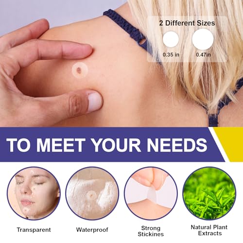 Image of Wart Remover Patches with Maximum Strength, Adhesive and Waterproof Stickers for Home Daily Use, Comfortable and Effevtive-M