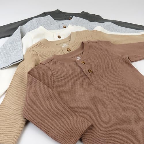 T-shirt à manches longues sans col pour enfants HonestBaby en coton bio - 7