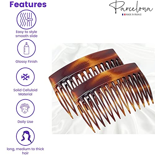 Peines Parcelona French Bold Edge Brown Set de 2 miniatura 2