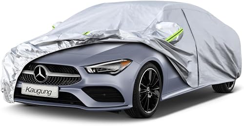 Kaugung Funda de automóvil de 6 capas de ajuste personalizado Mercedes-Benz Clase CLA, sedán de 2013 a 2022, impermeable, resistente a todo tipo de