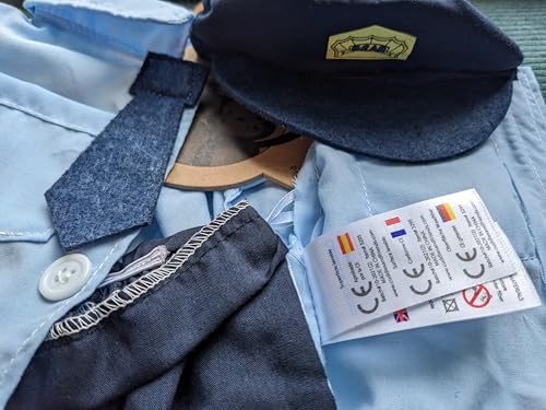 Blaues Polizei-Outfit – 40 cm – Teddybär-Kleidung – Bär nicht im Lieferumfang enthalten