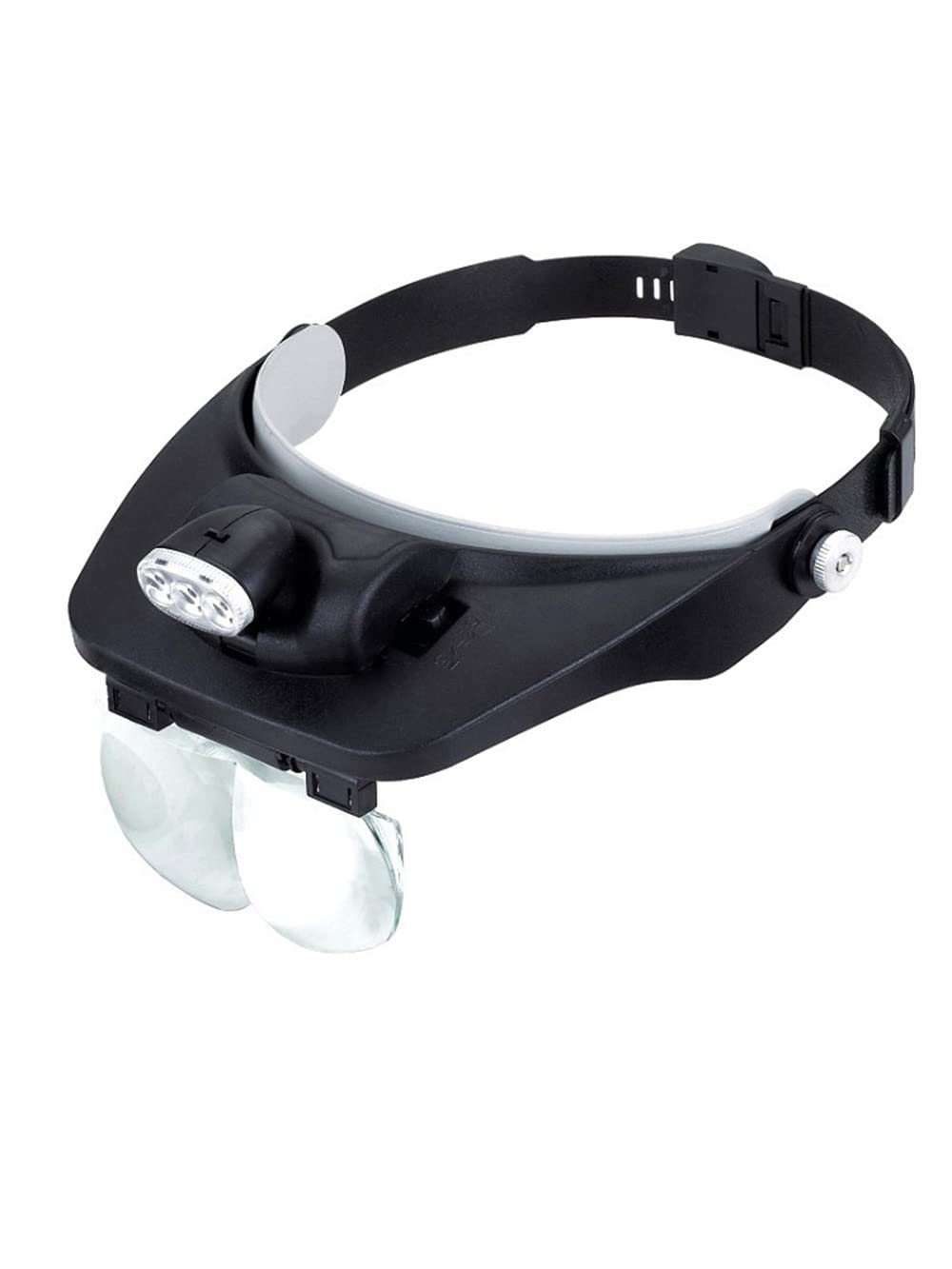Soczewka optyczna Czarne Okulary Lupa 1.2X .8X 2.5X 3. LED Do Naprawy Zegarka Czytanie Biżuterii Części zamienne do mikroskopów laboratoryjnych
