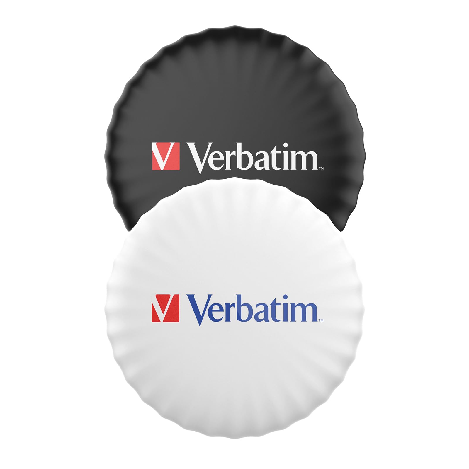 Verbatim My Finder Coin - Set di 2 tracker Bluetooth per chiavi, zaino, valigia, portafogli e Co, compatibile con Apple "dove è?", con batteria sostituibile e custodia protettiva