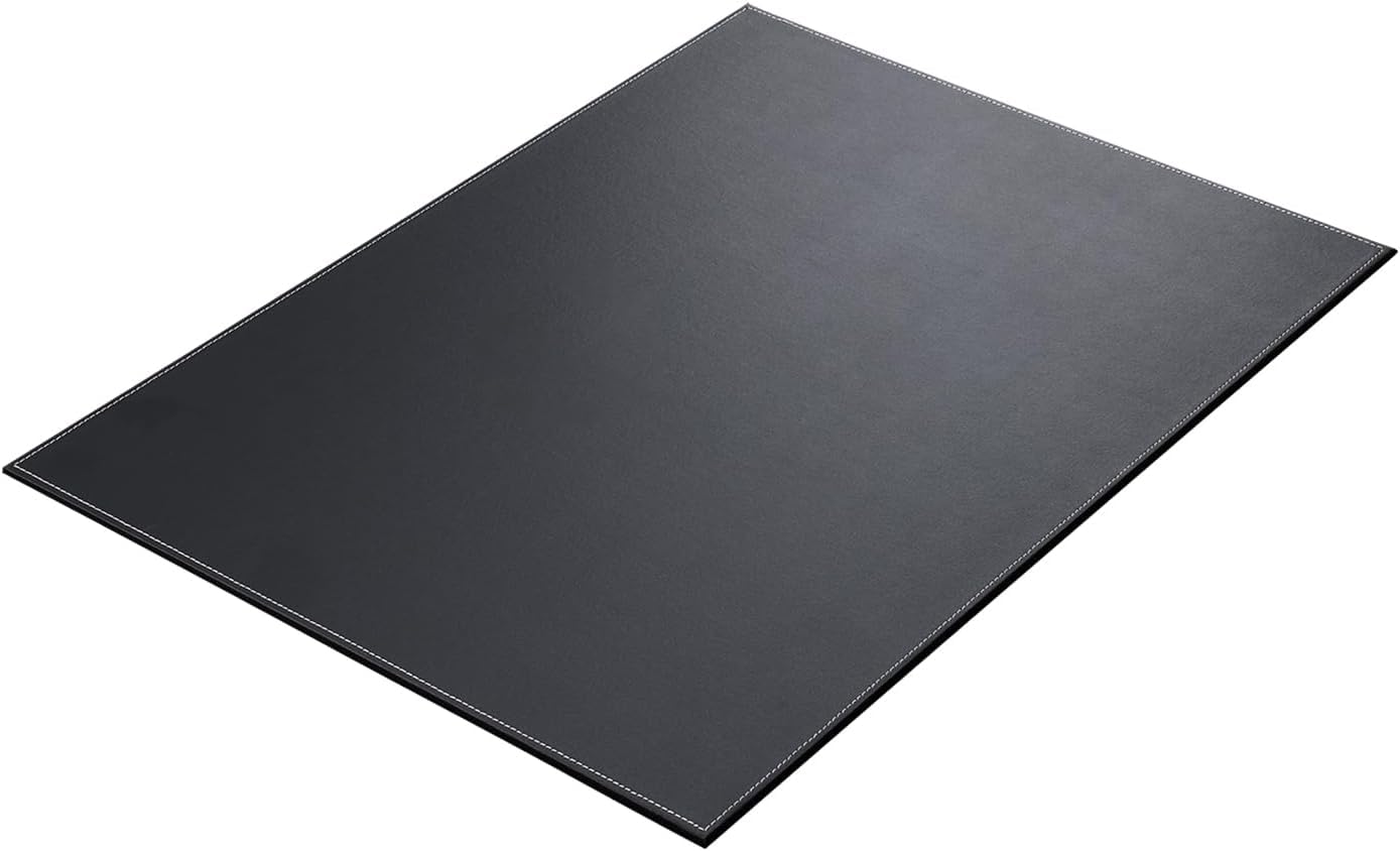 KINGFOM Sottomano da scrivania in Pelle Ultra Liscio, 60 x 45 cm, Nero, per Documenti A3/A4