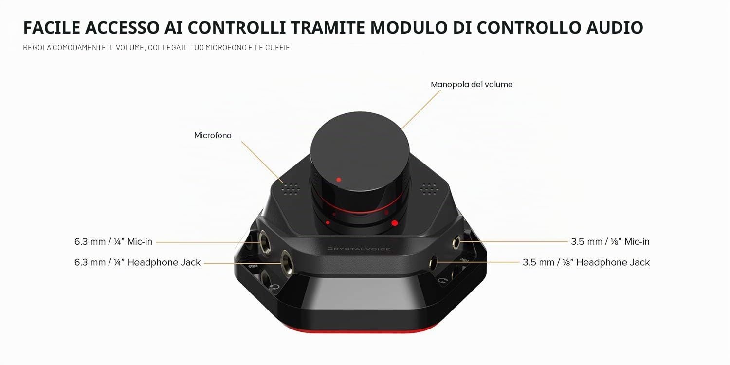 Creative Sound Blaster AE-7 - Scheda audio DAC/amplificatore PCI-e ad alta risoluzione con biamplificatore per cuffie Xamp Discreet e modulo di controllo audio grigio/nero