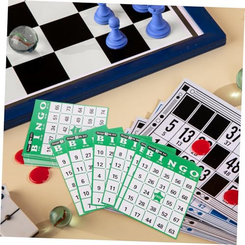 Toddmomy Bingo Cards Coated Paper Playing Cards for Fun Games Strengthen Logic Direction Skills Random Color Selection