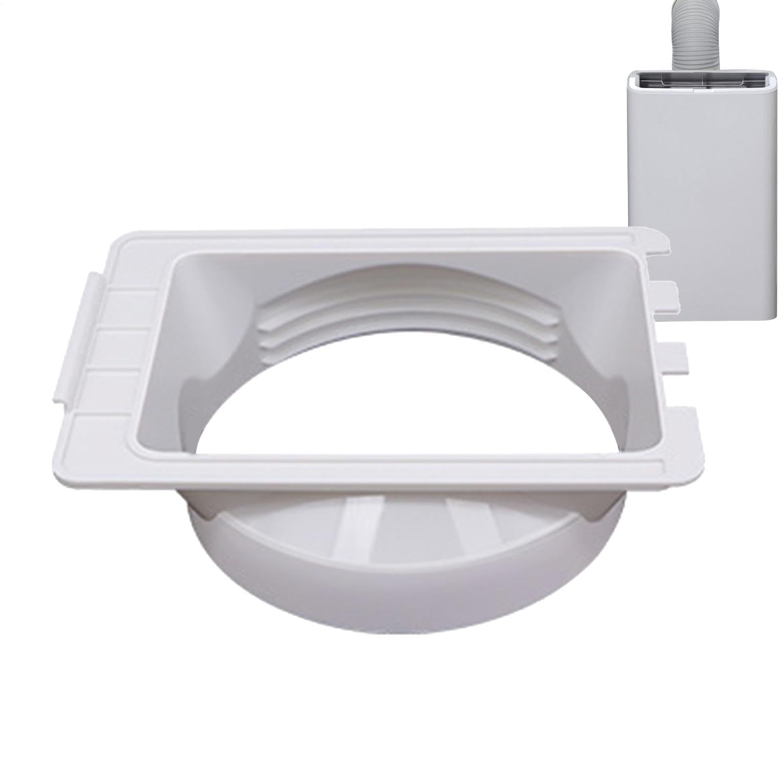 Conector de tubo de unidad de CA, adaptador de acoplador de manguera de 5.9 pulgadas para aire acondicionado portátil, se adapta a garaje, interior, cocina, sala de estar, dormitorio, lugar de trabajo