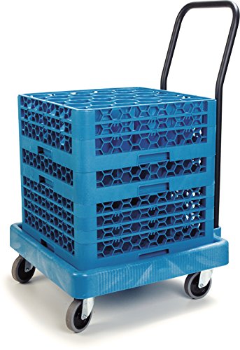 Carlisle Foodservice Products C2236H14 Universal Warewashing Rack Dolly With Handle, 350 Lb Capacity, Blue #TOP5