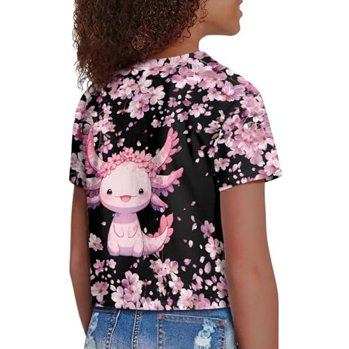 Image of 4th of July Shirt for Girls 7-8 Years US Flag Crop Tops Kids Outfit Independent Day Graphic Tee-