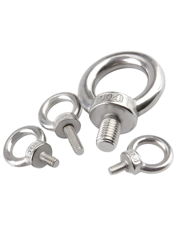 Tornillo Con Argolla 1 pieza M3M4M5M6M8M10M12M14M16M18M20M24 304 perno de ojo de elevación marino de acero inoxidable tornillo anillo orificio de bucle for cuerda de cable Tornillo Con Anilla(M16x25mm