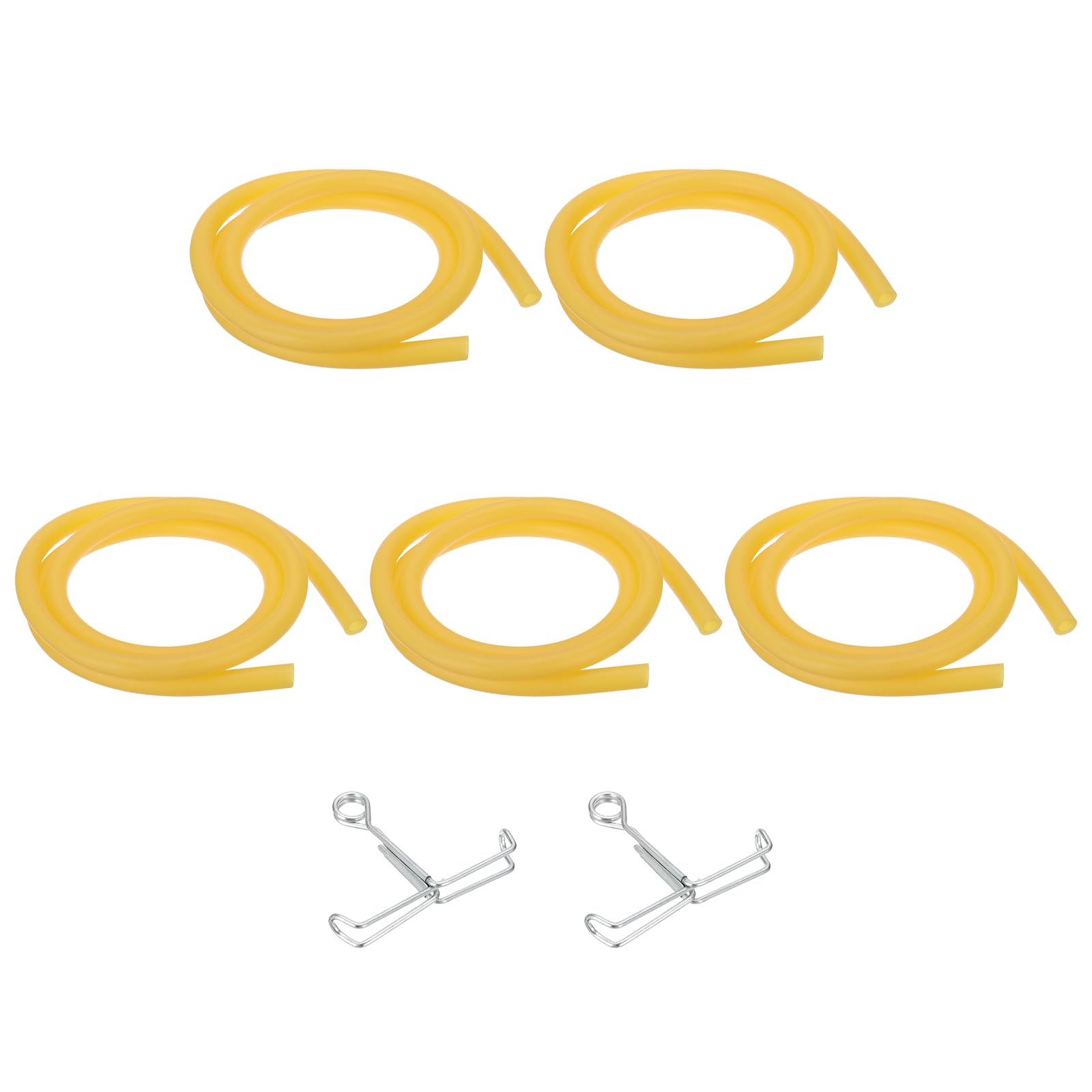 Tube en plastique transparent PATIKIL 5x10mm flexible avec colliers pour aquarium