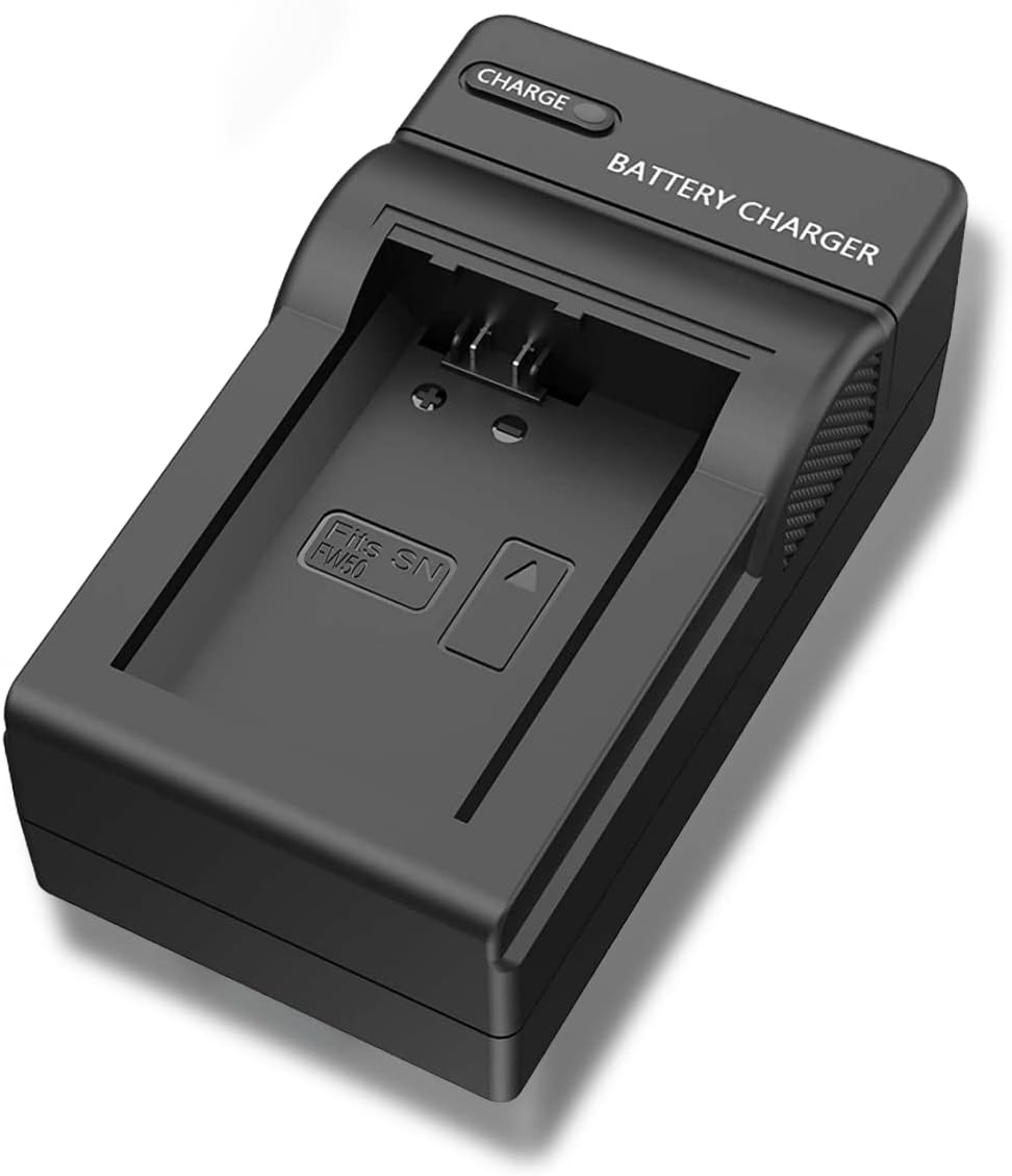 NP-FW50 Battery Charger Set Compatible with Sony Alpha A6500 A6400 A6300 A6000 A7, A7II, A7R, A7RII, A7S, A7SII, A7S2 NEX-3/5/7 Series Camera