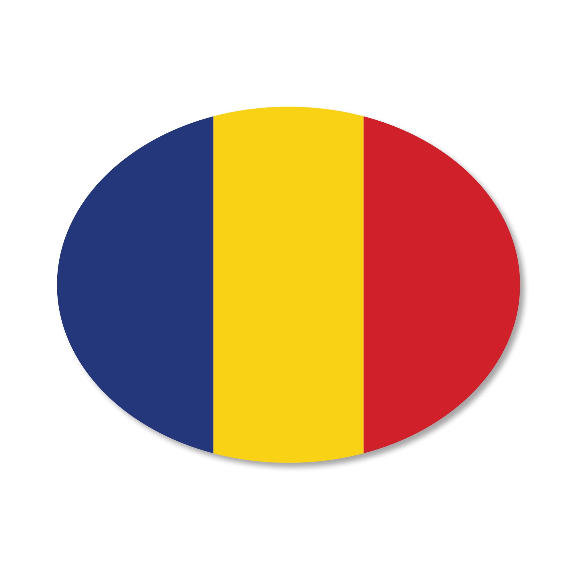 Romania Flag Car Sticker – Romanian National Flag Decal, Proud Romanian Heritage Badge – Premium Waterproof, Fade-Resistant, Bubble-Free Application Vinyl Skin – Vehicle, Laptop & Travel Use (ROU)