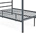 Best Choice Products Industrial 4 Corner Post Steel Canopy Queen Platform Bed Frame w/Headboard, Metal Slats, Gray