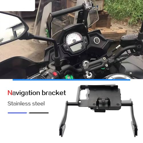 Support de navigation moto Versys 650 : finis les écrans cachés