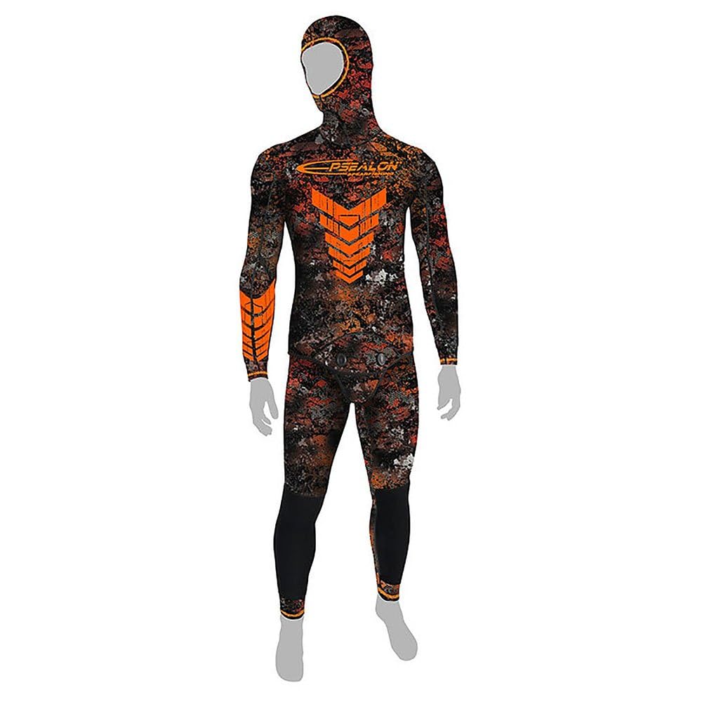 EPSEALON - Chaquetas - 7 mm - NEOS Orange - Caza submarina, buceo - Neopreno Jako - Mangas SCS