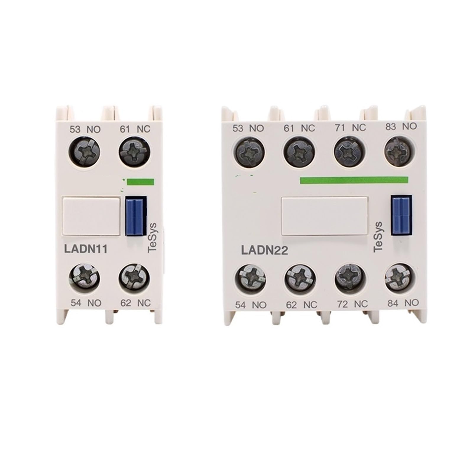 YWZVBSDCS 1pcs auxiliary contact LADN11C22C Front Side Installation Set of Contacts LAD8N11 Suitable(LADN11C)