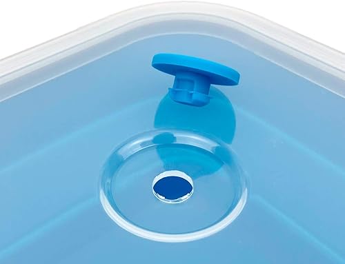 Miniatura 4 de CARTINTS Tazones plegables grandes de 40.6 fl oz con tapas de silicona, con tapas herméticas, aptos para microondas y congelador, juego de 3