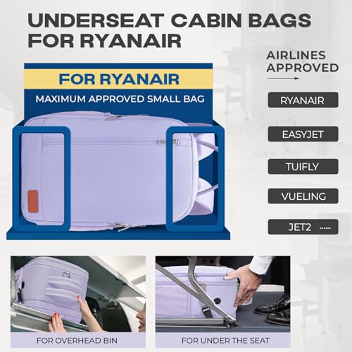 VMIKIV per Zaino Ryanair 40x30x20 Zaino da Viaggio Aereo Bagaglio a Mano per Wizz Air Borsa Donna Uomo per Vueling Aereo Zaini da Viaggio Antifurto Piccolo Borsone da Cabina per Scuola Lavoro