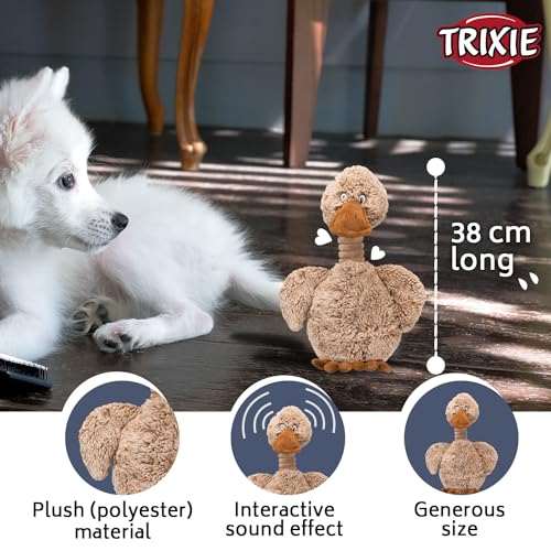 Trixie Hundespielzeug Ente aus Plüsch