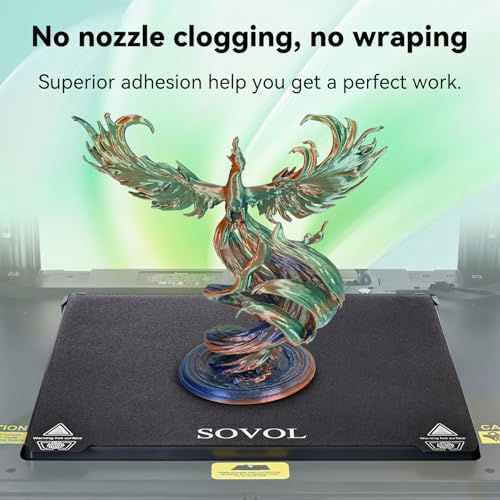 Image of Sovol PLA Filament Silk Tri Color Co-Extrusion 1.75mm, 3D Printer Filament 1kg / 2.2lbs, Shiny Silk Blue Green Orange 3 in 1 Coextrusion PLA Material + /-0.03mm