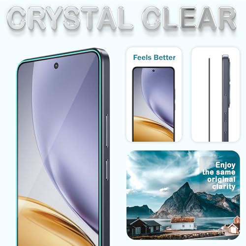 Image of ArmourPro Military Grade Gorilla Tempered Glass Compatible For Realme 14T (6.67 Inch) With Easy Installation Kit for Smartphone| Edge To Edge Coverage | Black, Pack of 2