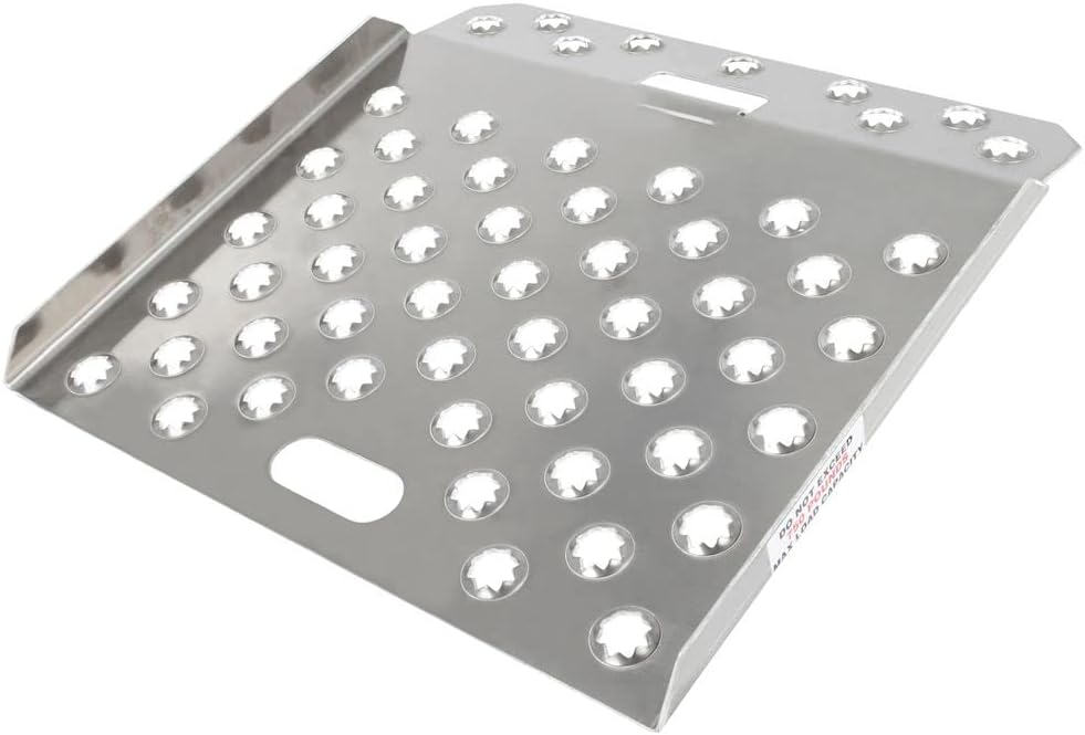 Guardian Industrial Products Industrial Curb Ramp Heavy Duty Aluminum 20" x 20" Metallic CR-01-20-20-P-TS4