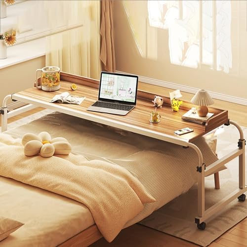 Table de lit extensible structure renforcée et bureau ordinateur haut de gamme