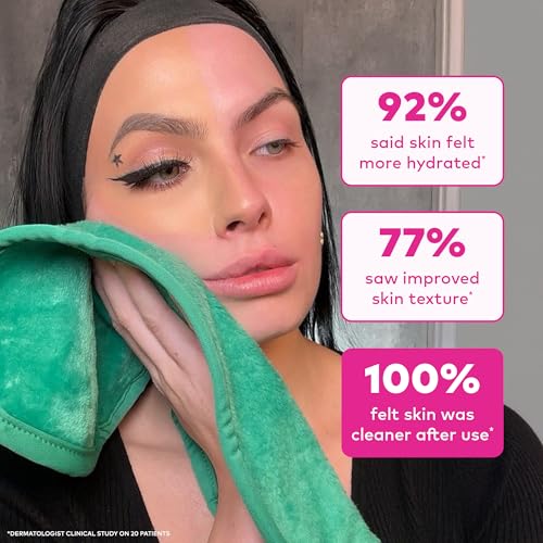 Image of The Original MakeUp Eraser PRO, Effortlessly Remove All Makeup Using Only Water, Including Waterproof Mascara, Eyeliner, Foundation, Lipstick, Sunscreen,and More! Green, 1ct.