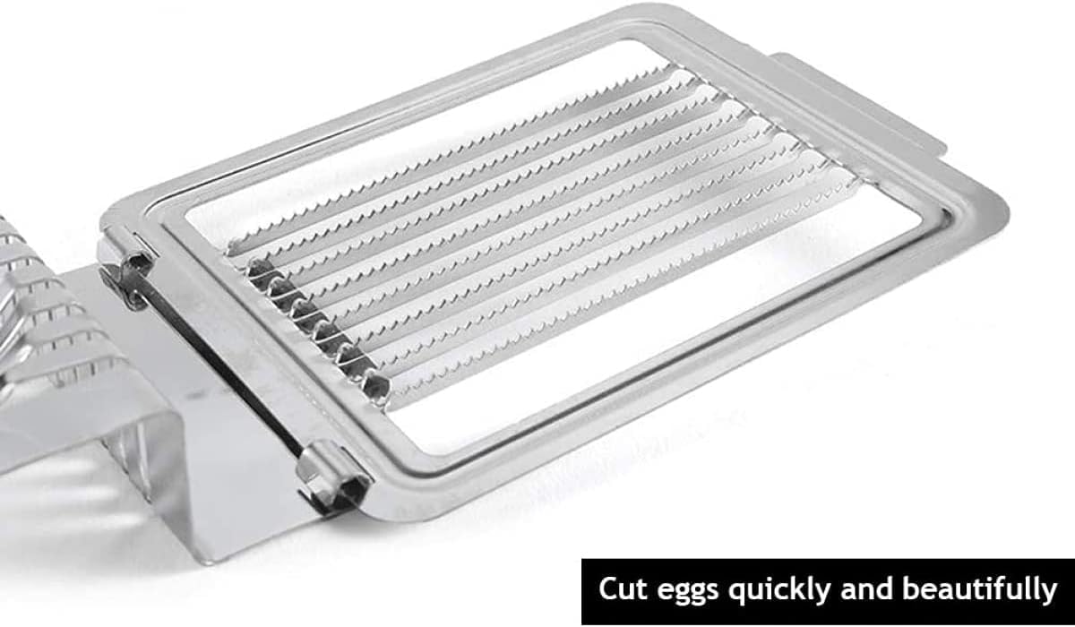 Eierschneider Eierteiler Aus Edelstahl, Eierschneider 2 In 1 Scheiben Und Wedges Küchengeräte Für Eier, Eierteiler, Geeignet Für Die Gastronomie Profiküchen