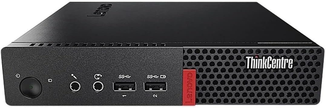 Lenovo ThinkCentre M910q Mini Desktop Computer PC, Intel Core i5-6500, 8 GB RAM, 256 GB SSD, tastiera US QWERTY WiFi, Bluetooth, Windows 11 Pro (ricondizionato)