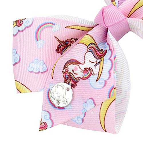 image for TAYESHA 6 Pieces/Set 5 Inches Rainbow Printed Knot Ribbon Siwa Bows Fo