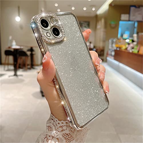 iPhone 16 Proケース 6.3インチ 対応 可愛い キラキラ ラインストーン 背面きらきら 女性向け 薄型 カメラ保護 ソフトケース シンプル 韓国 人気 アイフォン 16 ケース かわいい シリコン 純正 携帯カバー おしゃれ レンズ保護 スマ