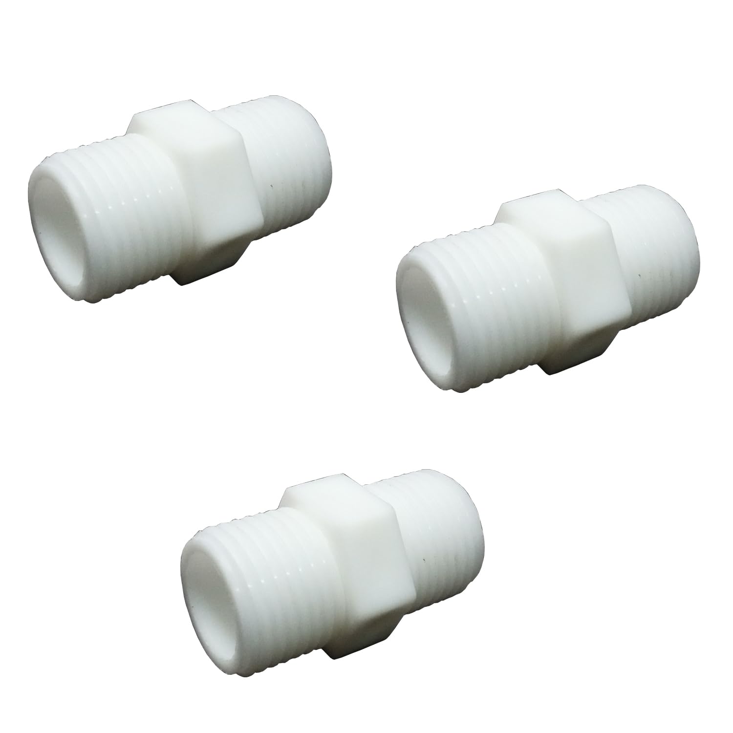 Droptech Pvc Hex Nipple 1/2" Male Thread Adaptor connector Pack of 3 (B0CTCBSTPT) Amazon Price History, Amazon Price Tracker