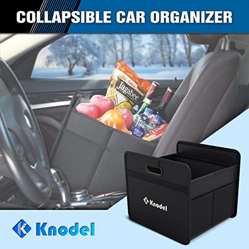 K Knodel Car Trunk Organizer, Foldable Trunk Organizer For Car, Automotive Consoles & Organizers, Car Trunk Storage Organizer With Reinforced Handles (Black) #TOP3