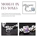 KesaPlan Elemental Crystal Bracelet for Women, Adjustable Link Bracelet, Jewelry Gifts for Friends and Lovers, Christmas Birthday Gifts for Mom (Colorful)