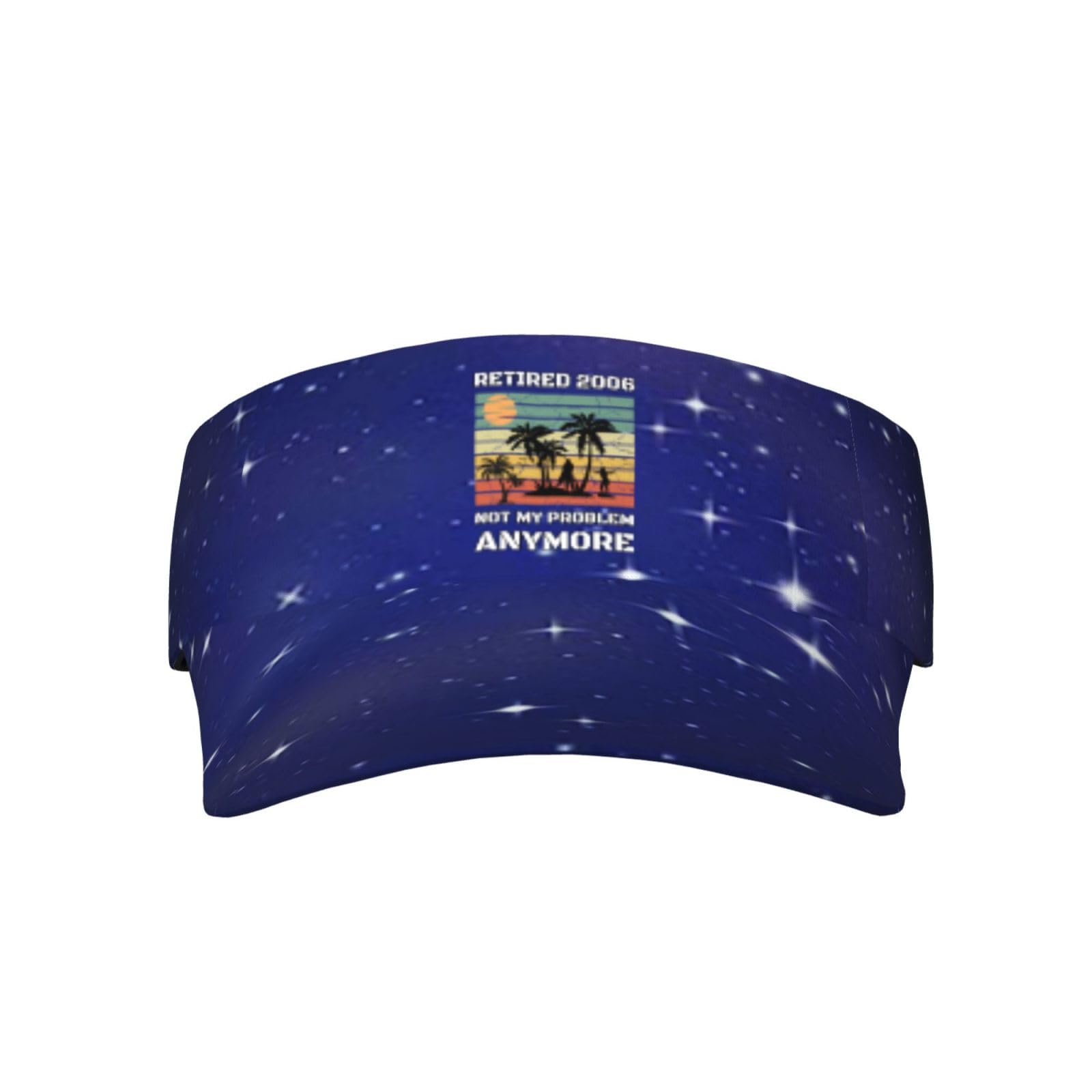 Joisbs Retired 2006 Not My Problem Unisex Sun Visor Cap - Ultimate UV Protection for Stylish Outdoor Fun Black