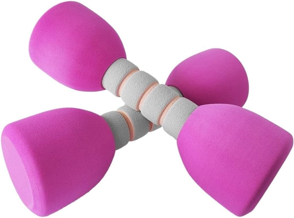 Dumbells Weight Set - Pair Of 2 Dumbbells For Workout - Foam Dumbbells 1.5 Lb Weights Exercise Equipment Dumbell Set, Pink