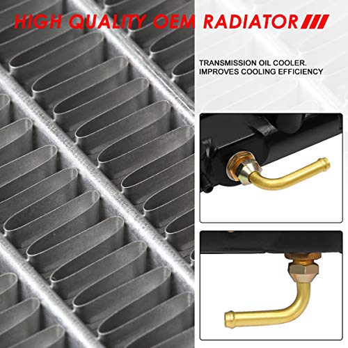 Image of Auto Dynasty Radiator Compatible with 1988-1992 Geo Prizm Toyota Corolla AT, DPI 539 Factory Style 1-Row Cooling Radiator, Aluminum Core