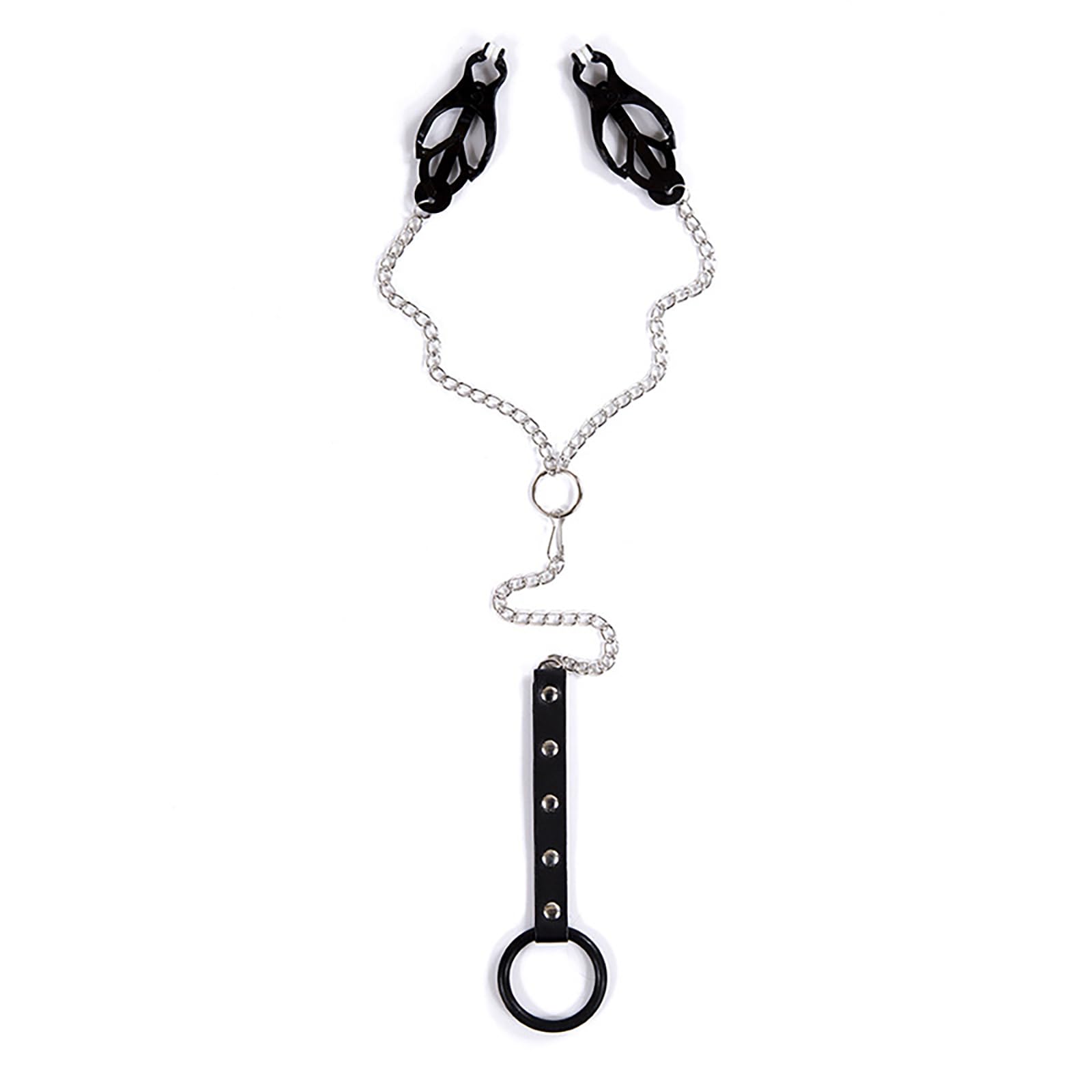 Pinze Capezzoli Uomo Con Catena E Anello Pene – Giochi Capezzoli Regolabili in Metallo Accessori Bdsm Per Coppie
