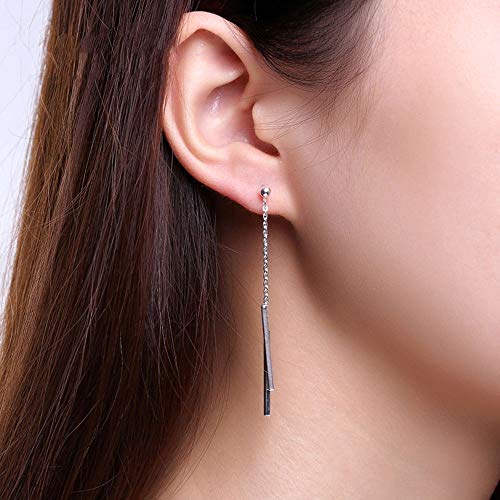 Boucles d'oreilles argent 925 femme hoops studs ronds, accessoires de mode géométriques - 2