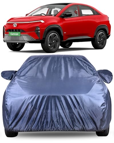 Image of Autofact Premium Car Cover for Curvv EV | All Weather Water-Resistant Full Body Car Cover | Light-Weight Triple-Stitched Outdoor Shield with UV Protection, Dustproof & Heat-Resistant