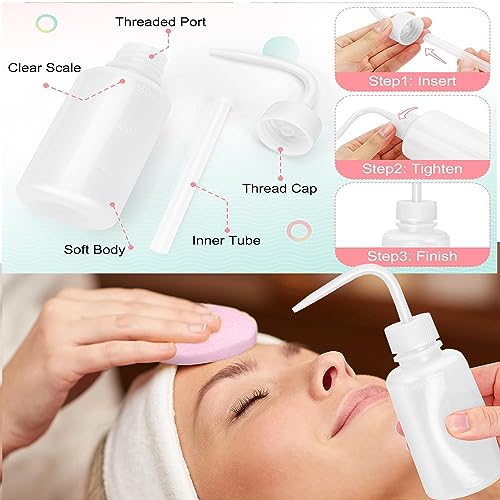 NICMEETU Kit de Xampu para Cílios de 100 Ml para Extensões com Ventilador Usb, 50 Escovas para Cílio